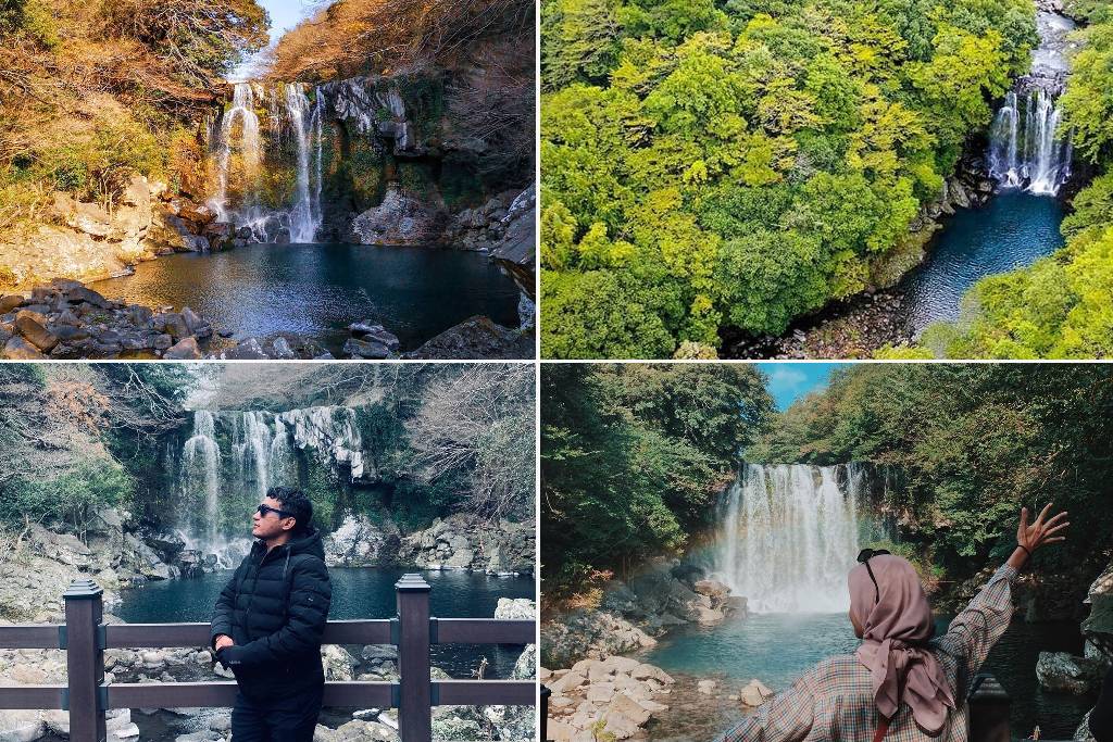 tempat menarik Seoul Korea: Cheonjeyeon Waterfall